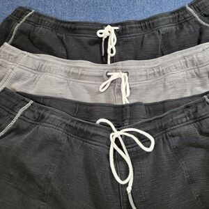 Tommy Bahama Mens 2XLB Lounge Shorts Lot of 3 Cotton Tencel Black Grey 2XL Big